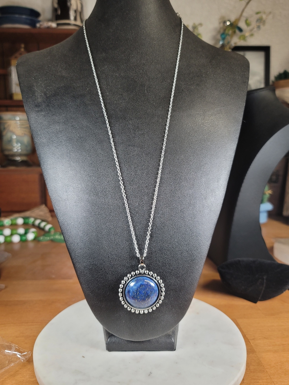 paparazzi Blue Lapis-Look Pendant Necklace